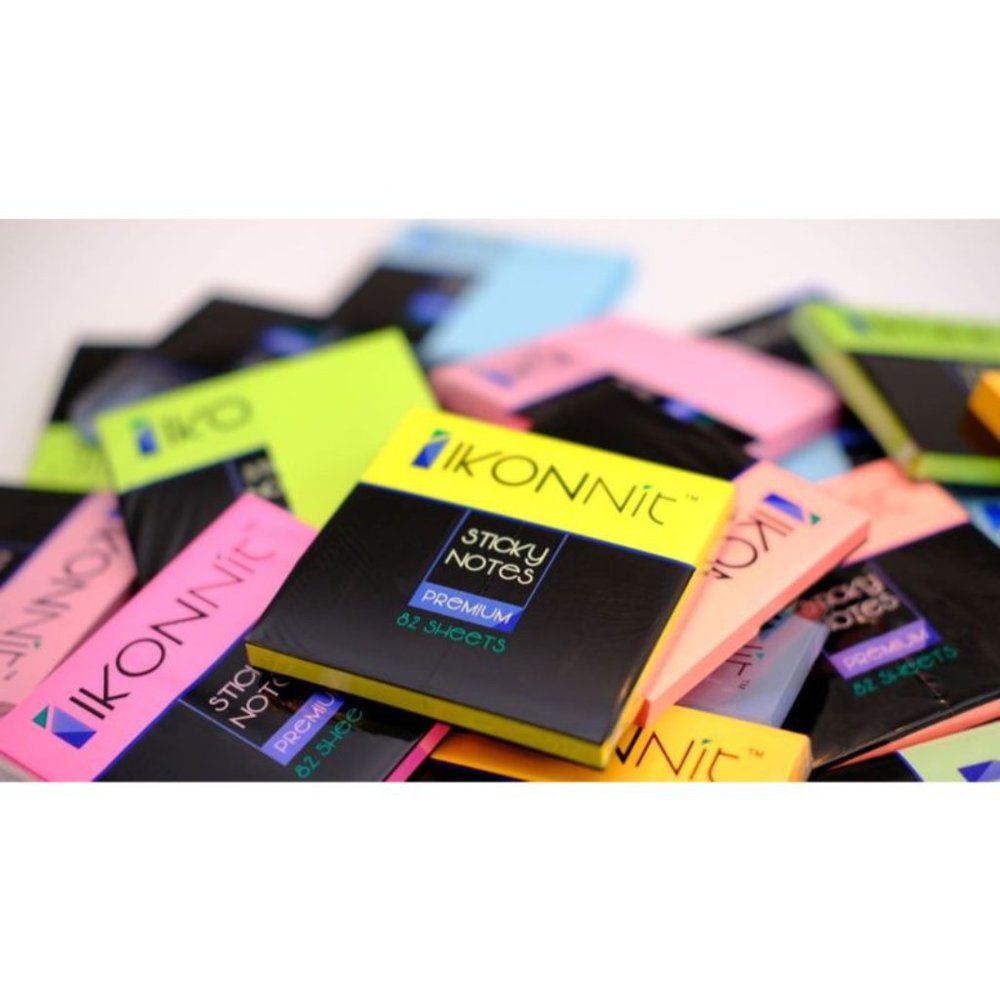 8 Pack 3"x3" Bright Color Self-Stick Sticky Notes - Picture 4 of 5